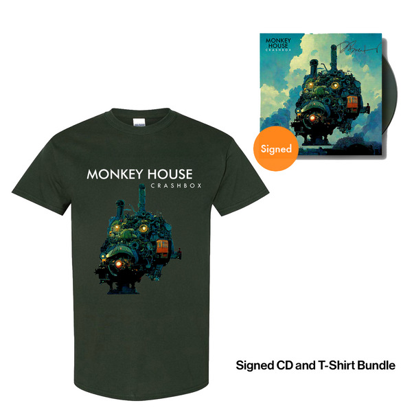 CRASHBOX - Short Sleeve T-Shirt and CD Bundle (SIGNED)